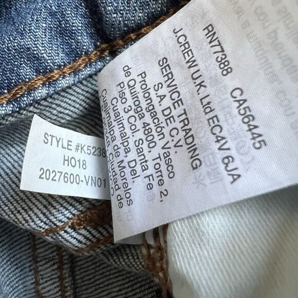 Madewell Jeans Womens 28T Hi-Rise Slim Boy Two Tone Denim Ankle Distressed Boho - Picture 6 of 13